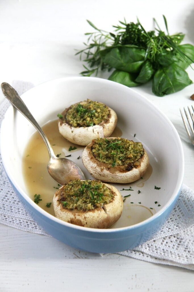 Mushrooms with Herb Butter Filling