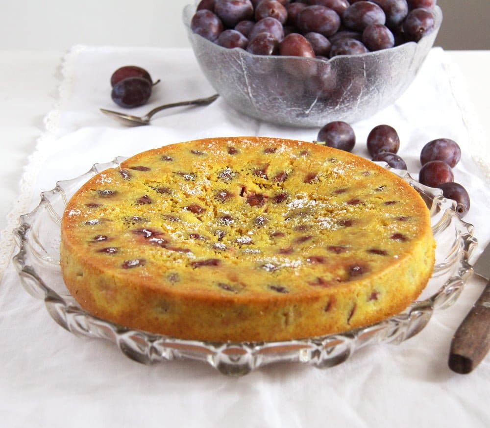 Turmeric Plum Cake