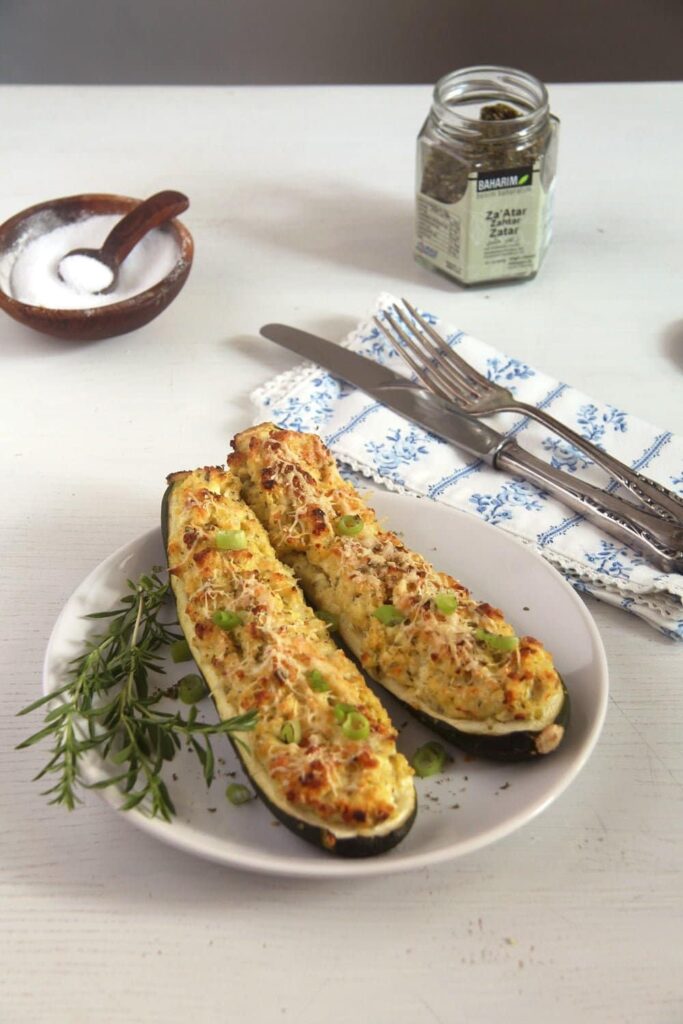 Zucchini with Millet and Cheese