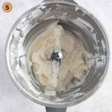 filling for cheesecake in a food processor.