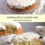 slice of german apple cake