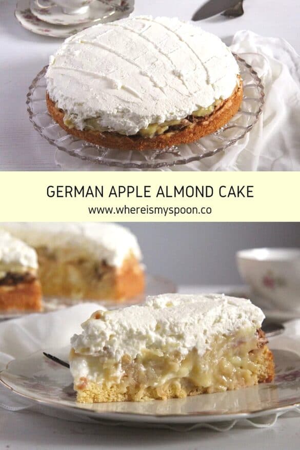 German Apple Almond Cake - Where Is My Spoon