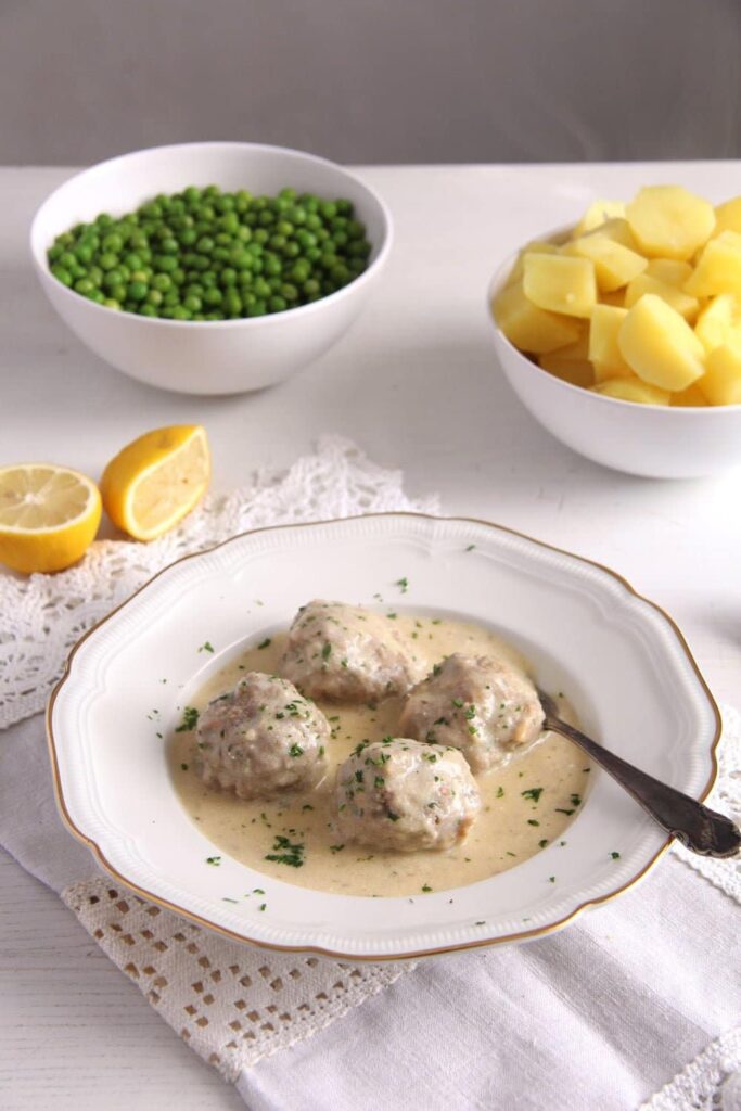 German Meatballs in Caper Sauce - Königsberger Klopse