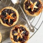 pinterest image with title for homemade mincemeat tarts.