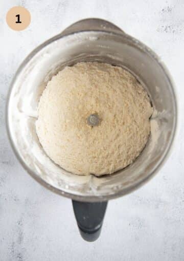 crumbly dough for pies in a food processor.