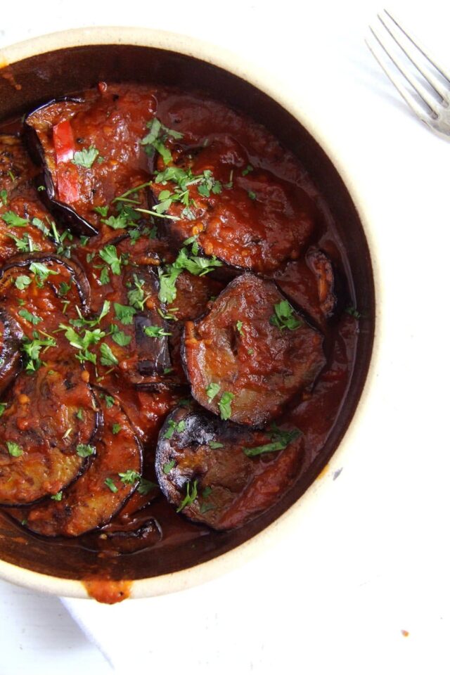 Eggplant Stew in Tomato Sauce Where Is My Spoon