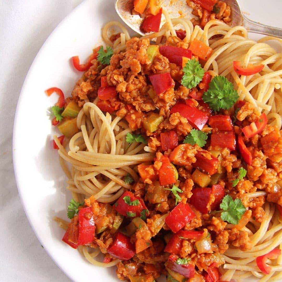 Soya Spaghetti Sauce (with Soya Granules and Vegetables)