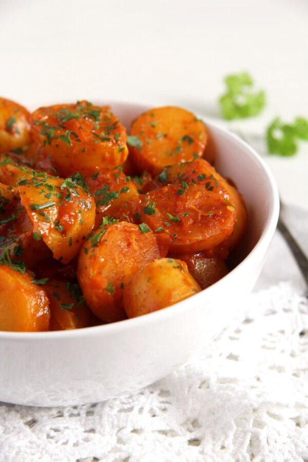 Potatoes with Tomato Sauce Where Is My Spoon