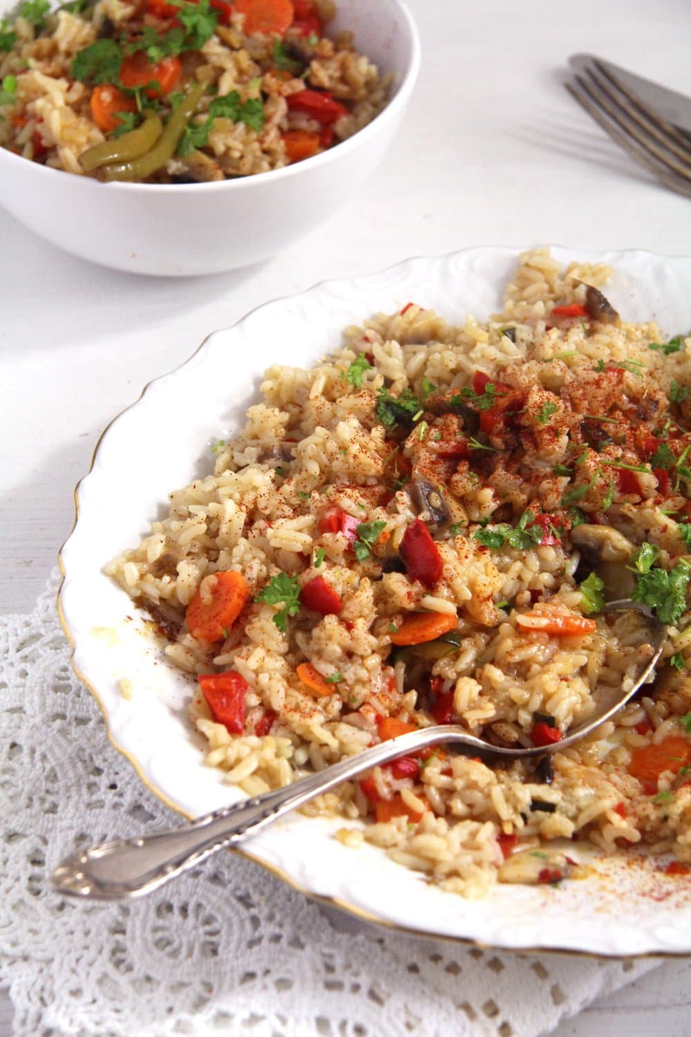 Romanian Rice - Vegetable Pilaf - Where Is My Spoon