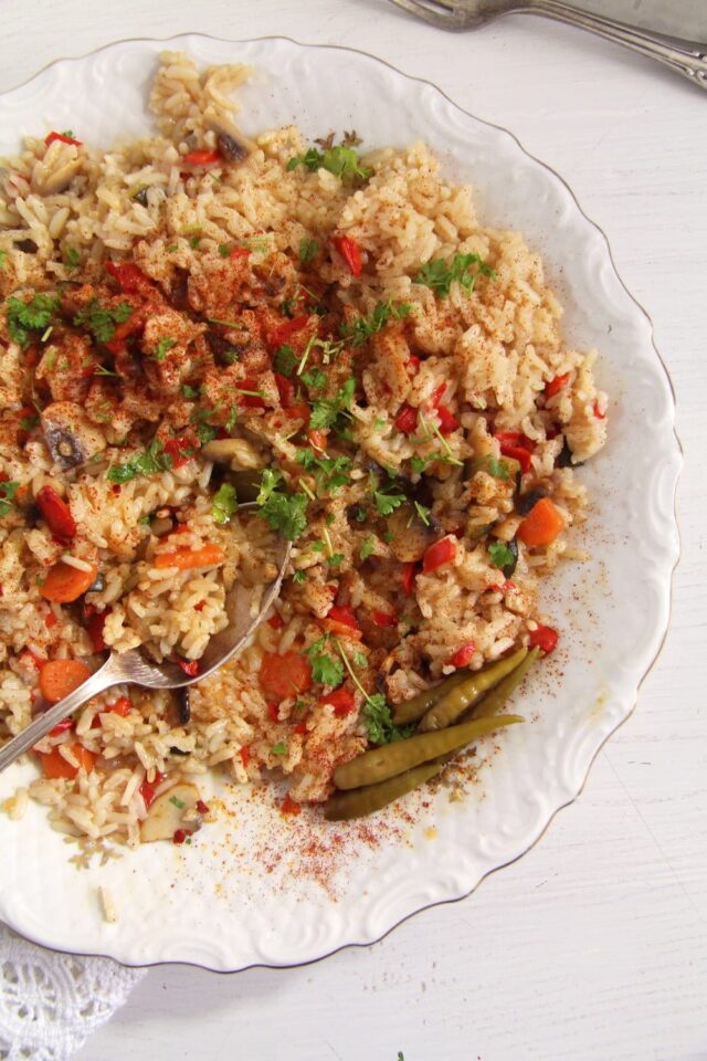 Roman Rice Romanian Rice - Vegetable Pilaf - Where Is My Spoon