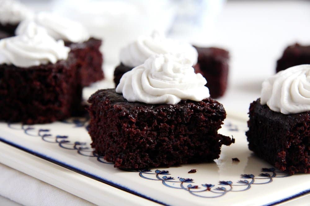 Vegan Brownies with Coconut Cream