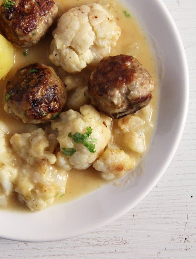 Turkey Meatballs Cauliflower Casserole