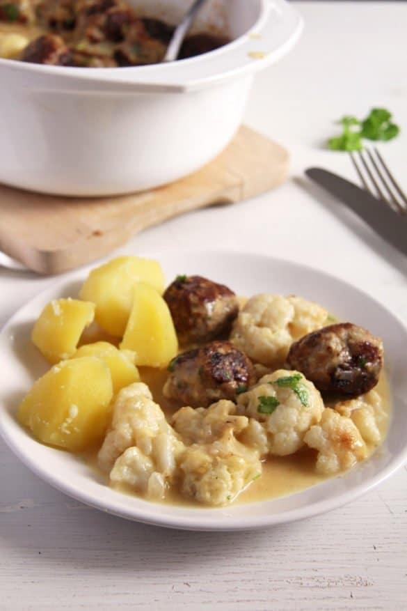 Turkey Meatball Casserole (with Cauliflower) Where Is My Spoon