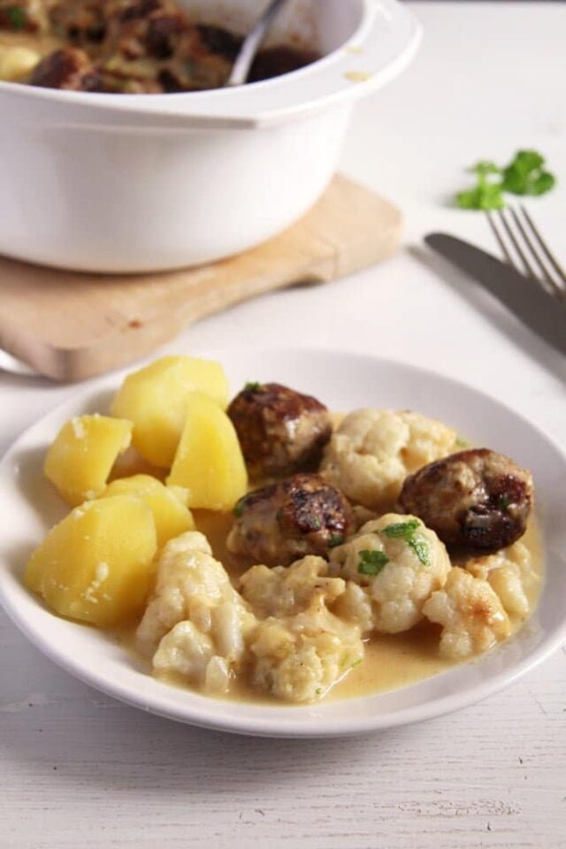 Turkey Meatball Casserole (with Cauliflower) Where Is My Spoon