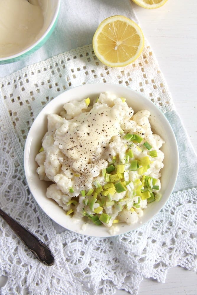 Romanian Cauliflower Salad with Mayonnaise