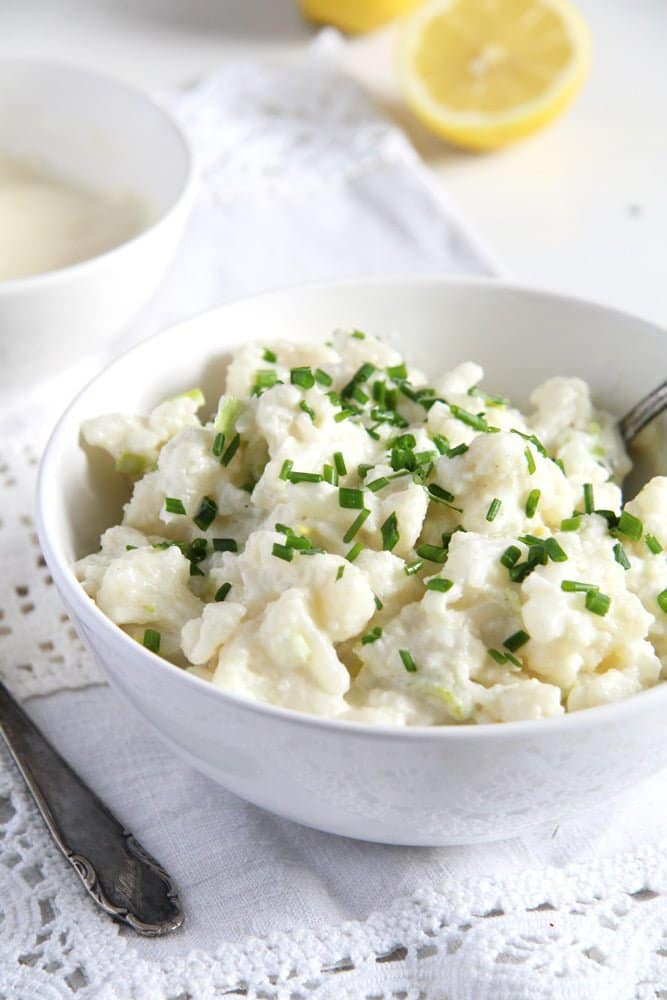 Romanian Cauliflower Salad with Mayonnaise