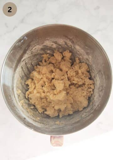 batter for apricot cake in a bowl.