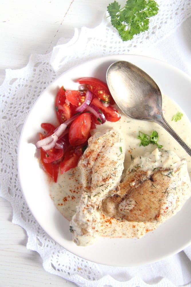 Chicken in Cream Sauce