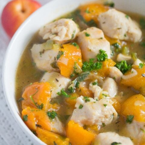 chicken with fresh apricots