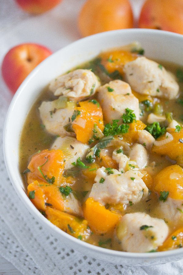 chicken with fresh apricots
