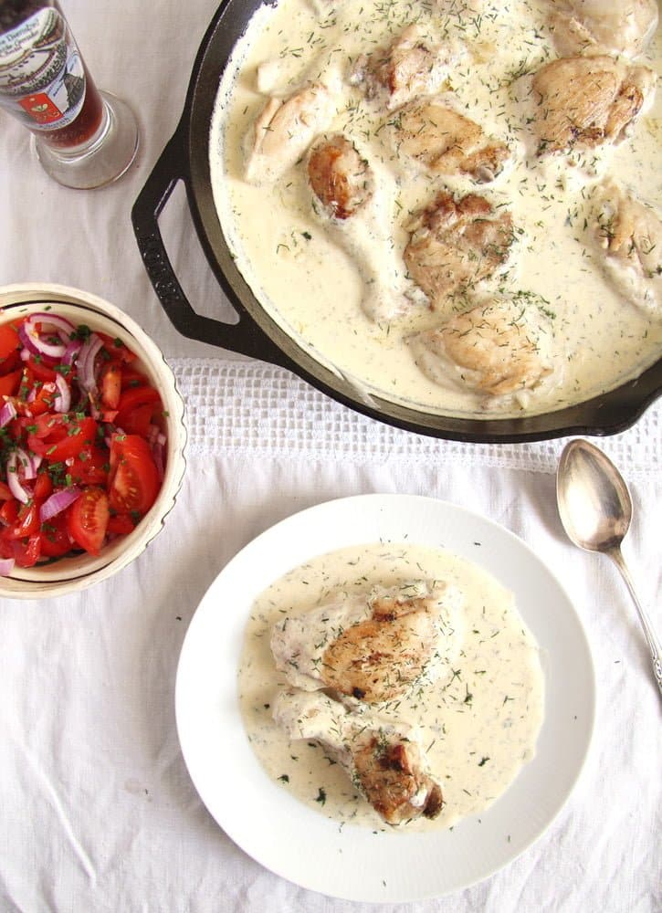 Chicken in Cream Sauce