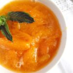 apricot sauce for desserts in a bowl