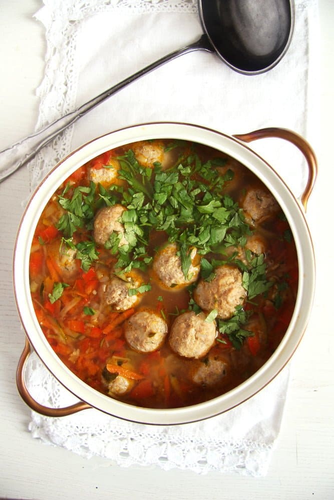 Meatball and Vegetable Soup