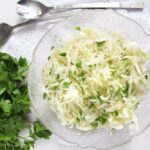 bowl with white cabbage