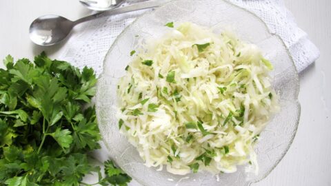 Simple White Cabbage Salad