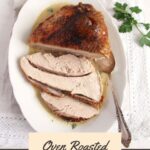 oven roasted turkey breast with vegetable sauce