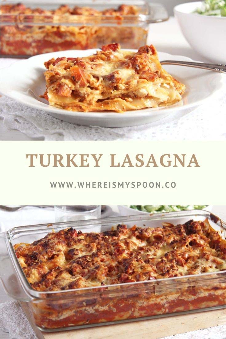 Leftover Turkey Lasagna (with Cottage and Cream Cheese)