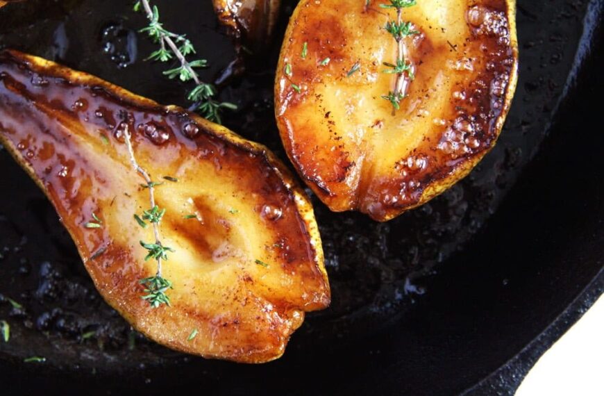 Roasted Pears (with Balsamic and Honey)