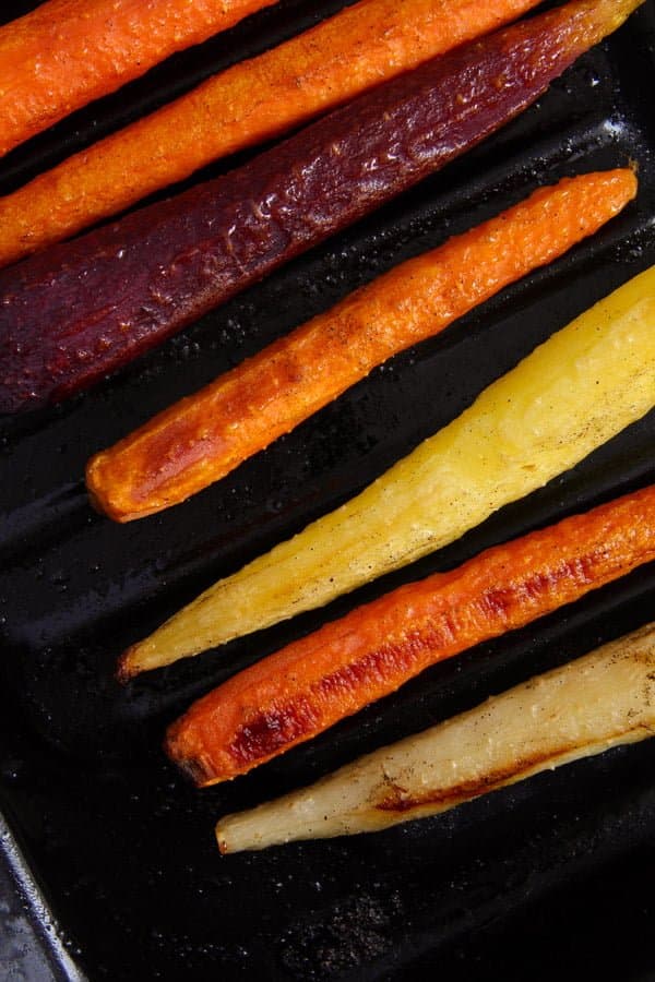 roasted whole carrots