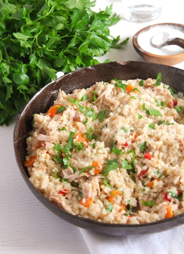 Simple Chicken and Vegetable Pilaf – Romanian Recipe