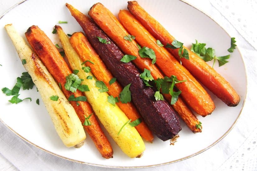 how to make roasted rainbow carrots