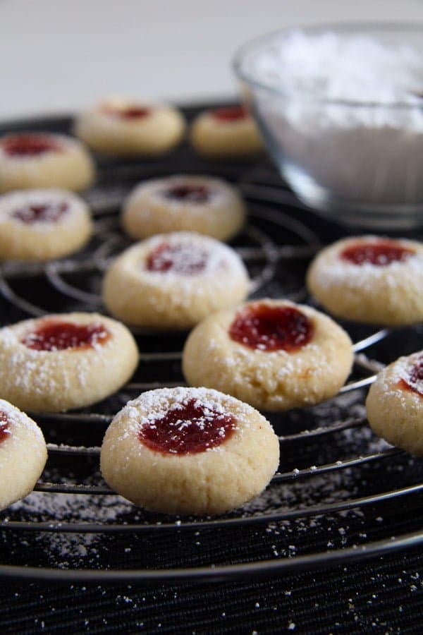 Easy Five Ingredient Thumbprint Cookies with Jam