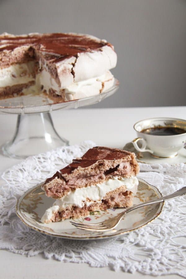 Meringue Cake with Mascarpone – Polish Bezowy Torte