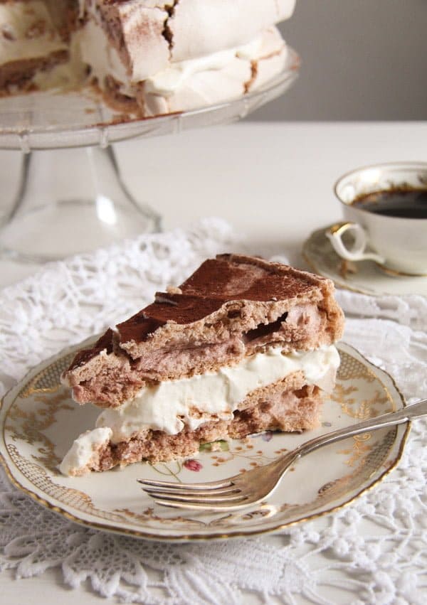 Meringue Cake with Mascarpone – Polish Bezowy Torte