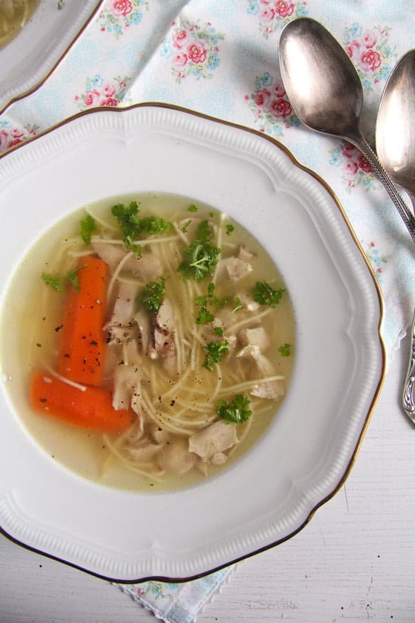 Basic Homemade Chicken and Vegetable Soup Recipe