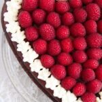 heart shaped cheesecake for valentine's day pinterest image.