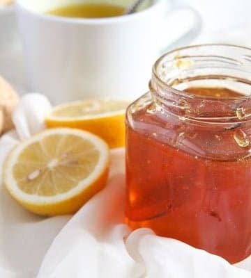 jar of fresh lemon jelly