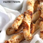 puff pastry twists with parmesan and herbs