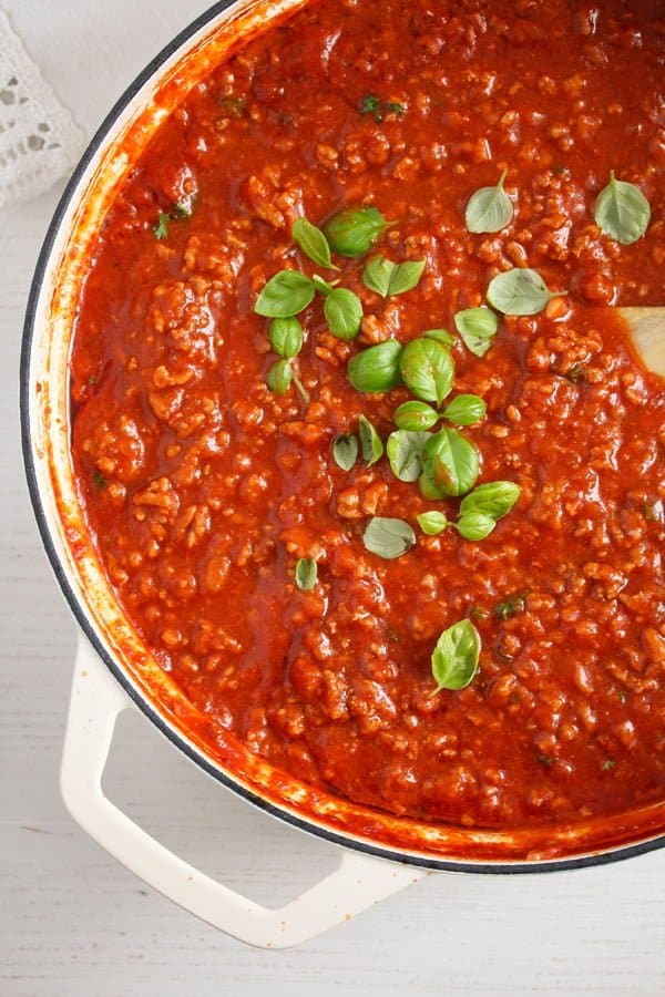 The Perfect Pantry®: Tomato paste (Recipe: my own meat sauce)