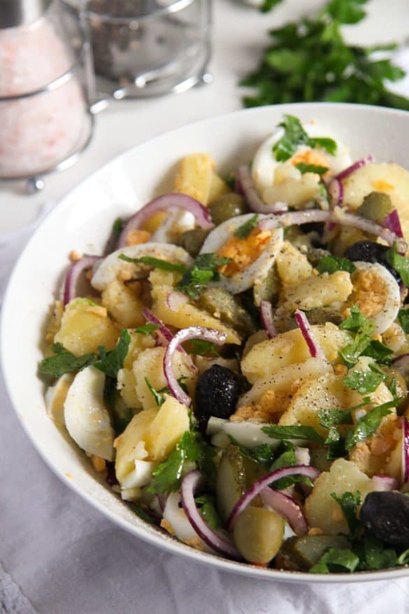 Potato Salad with Gherkins Romanian Oriental Salad