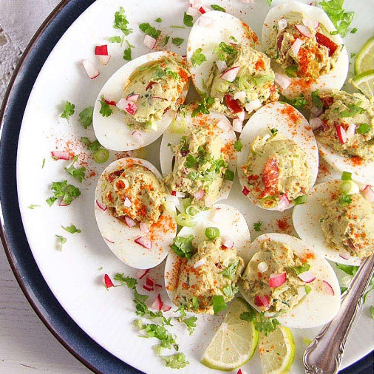 Mexican Deviled Eggs with Avocado