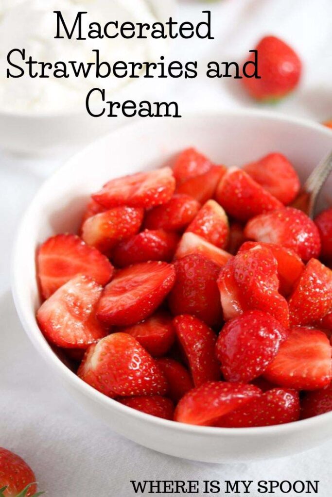 macerated strawberries and cream