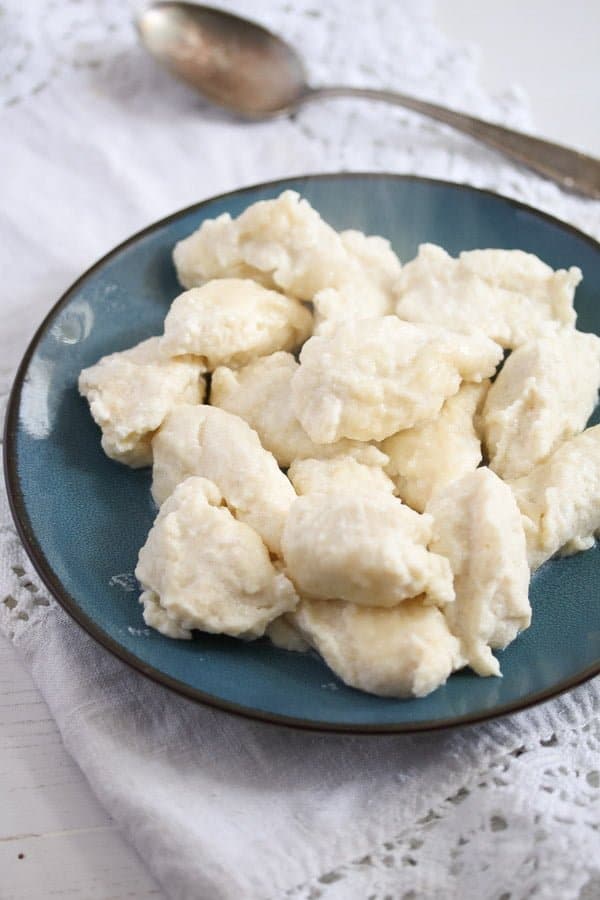 plate of cooked gnudi