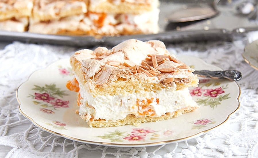 mandarin orange meringue cake