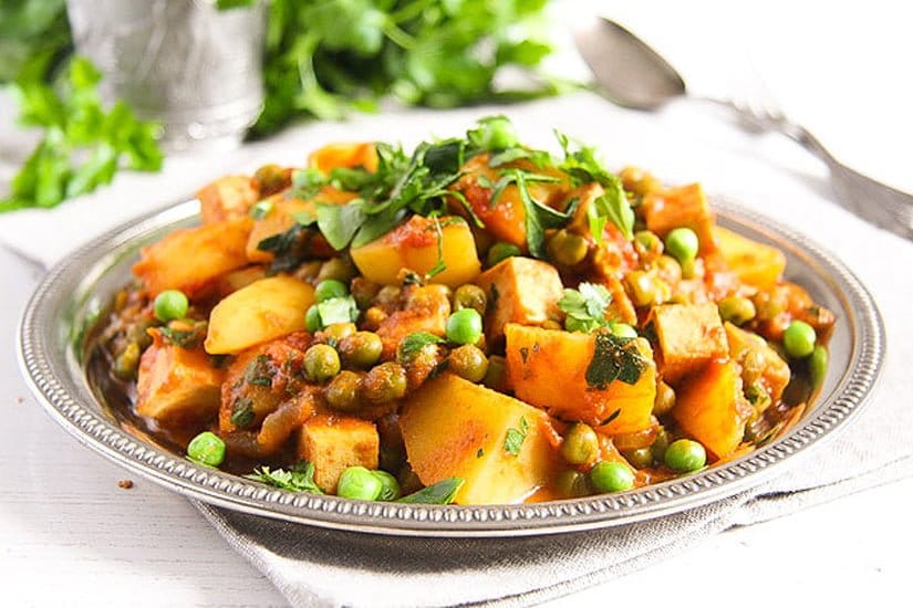 vegan curry recipe with peas