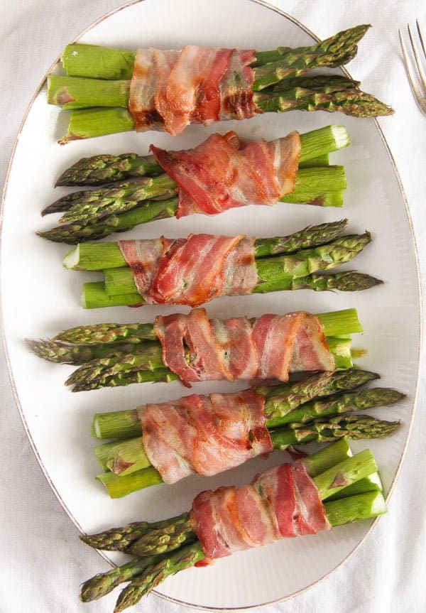 oven baked asparagus with bacon